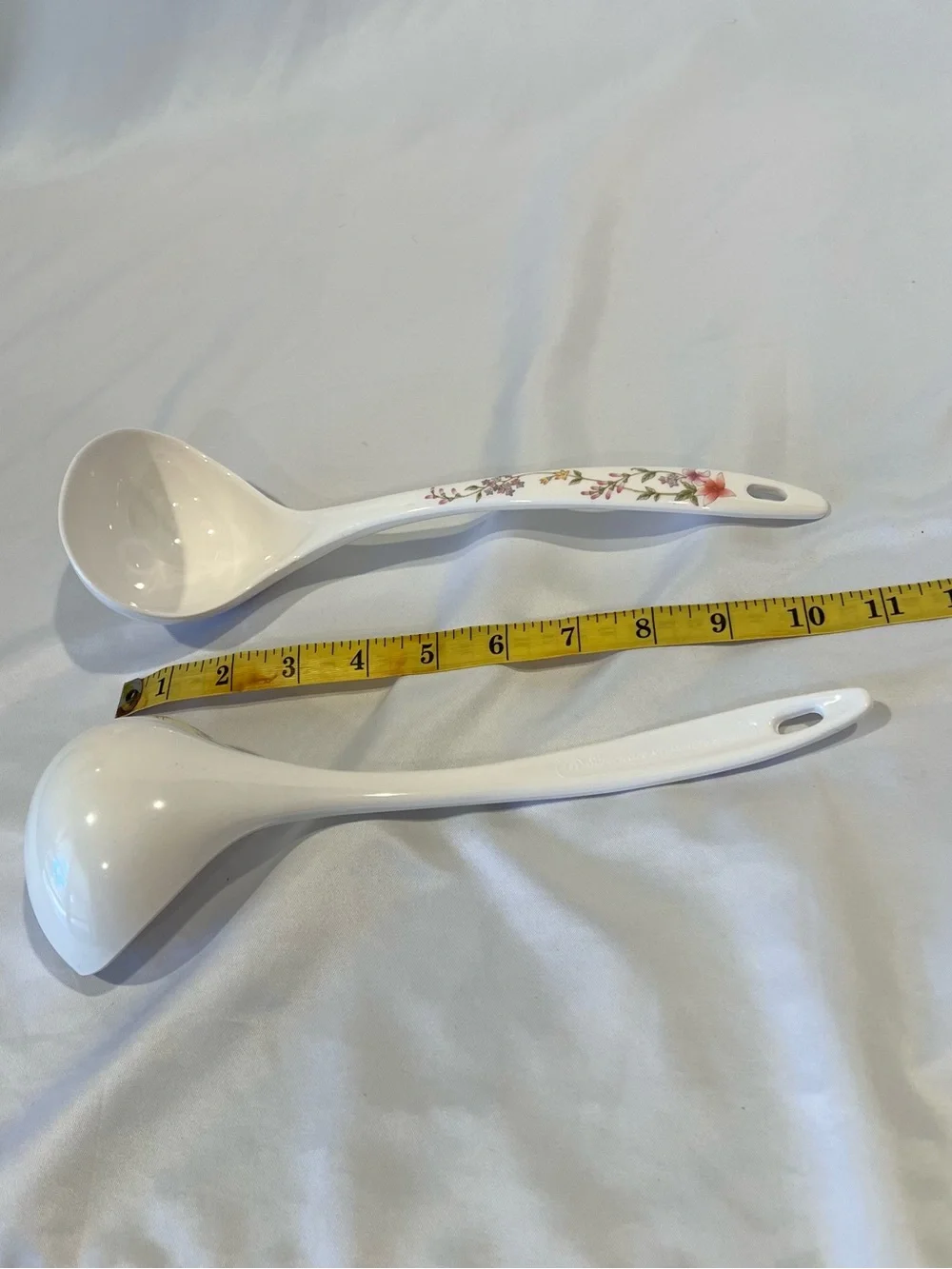 Vintage Floral Melamine Serving Ladles Set of 2